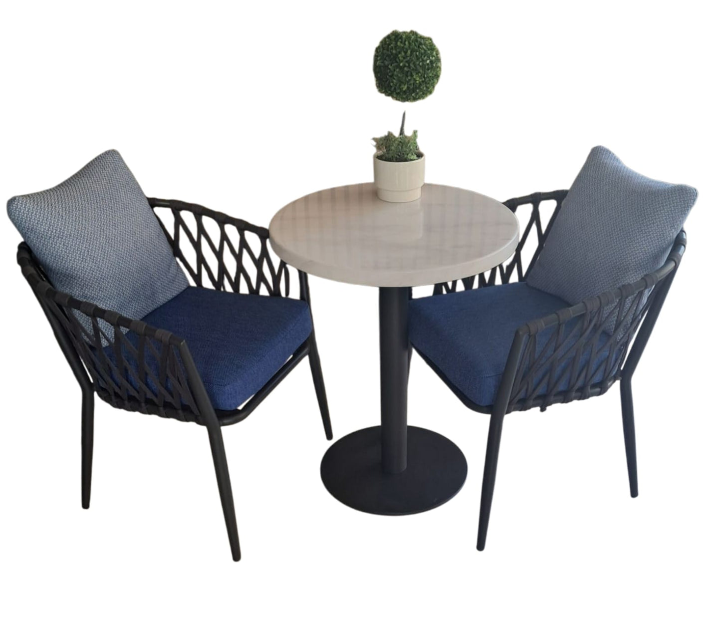 Modern 2-Seater Dining Table Set