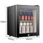 Portable 55W Small Refrigerator – Hotel Mini Bar Fridge (40L)