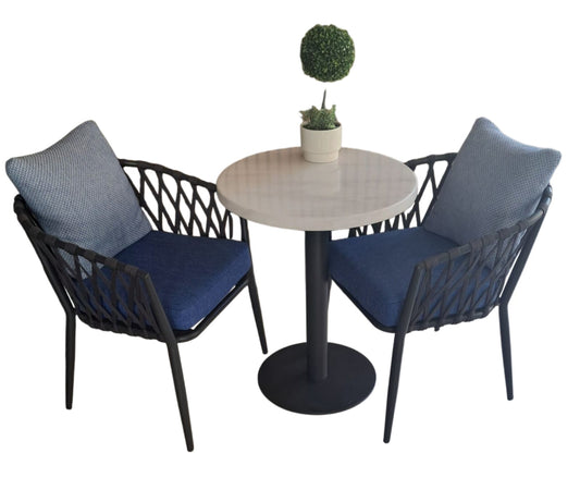 Modern 2-Seater Dining Table Set
